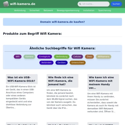 Screenshot wifi-kamera.de