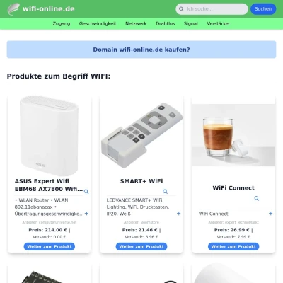 Screenshot wifi-online.de