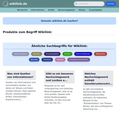 Screenshot wikilink.de