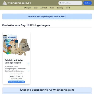 Screenshot wikingerkegeln.de