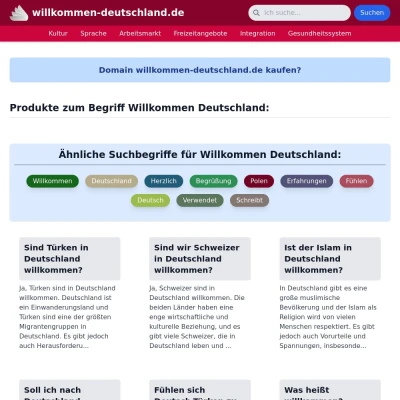 Screenshot willkommen-deutschland.de