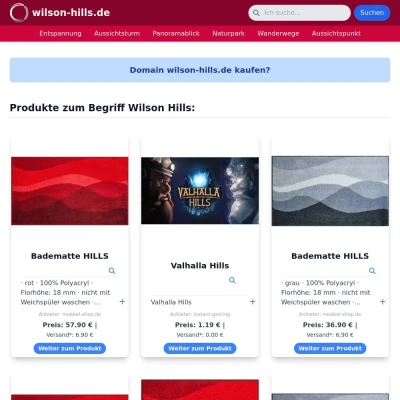 Screenshot wilson-hills.de