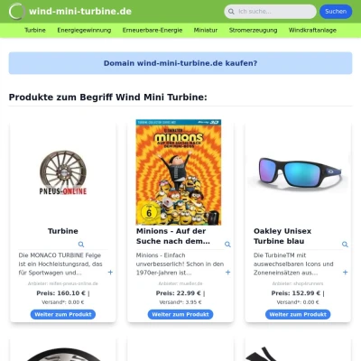 Screenshot wind-mini-turbine.de