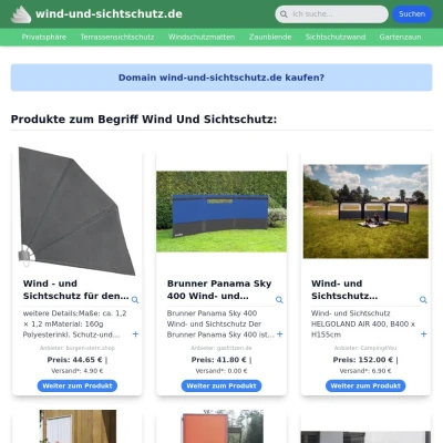 Screenshot wind-und-sichtschutz.de