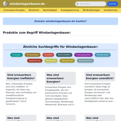 Screenshot windanlagenbauer.de