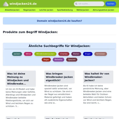 Screenshot windjacken24.de