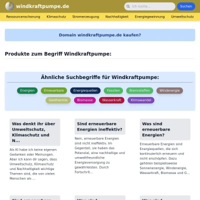 Screenshot windkraftpumpe.de