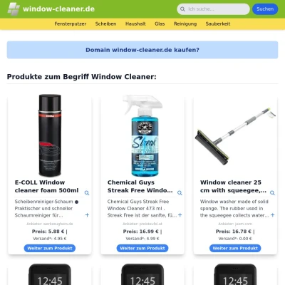 Screenshot window-cleaner.de