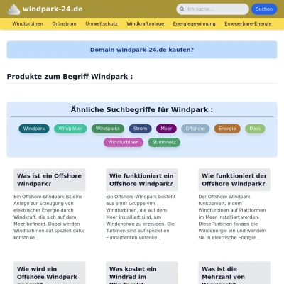 Screenshot windpark-24.de