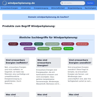 Screenshot windparkplanung.de