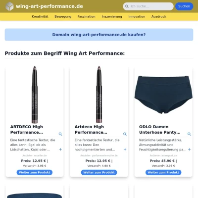 Screenshot wing-art-performance.de