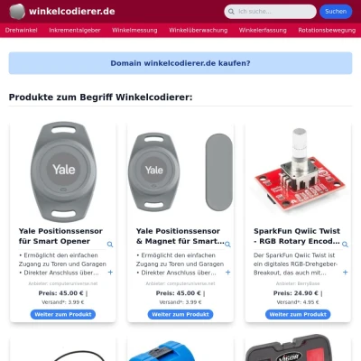 Screenshot winkelcodierer.de