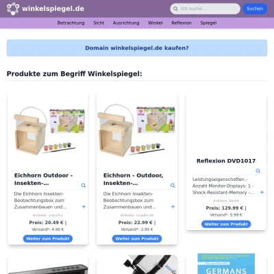 Screenshot winkelspiegel.de