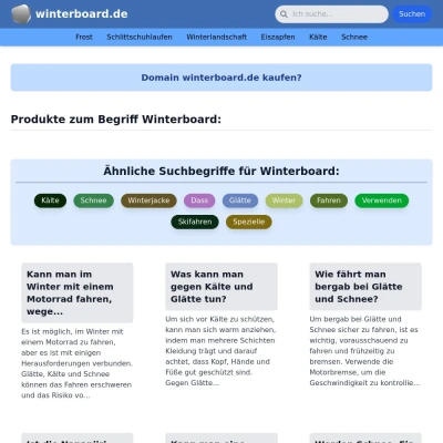 Screenshot winterboard.de
