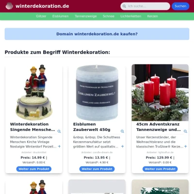 Screenshot winterdekoration.de