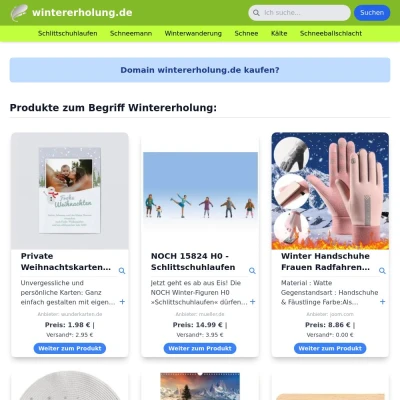 Screenshot wintererholung.de