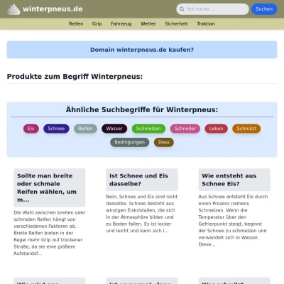 Screenshot winterpneus.de