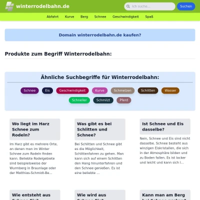 Screenshot winterrodelbahn.de