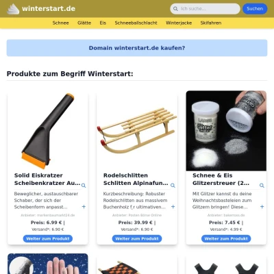 Screenshot winterstart.de
