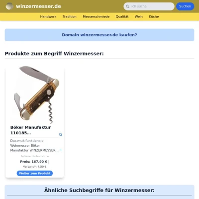 Screenshot winzermesser.de