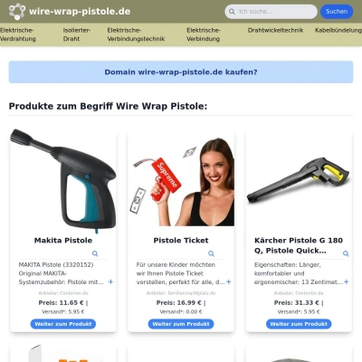 Screenshot wire-wrap-pistole.de