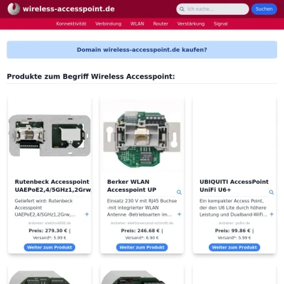 Screenshot wireless-accesspoint.de