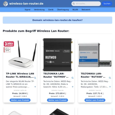 Screenshot wireless-lan-router.de