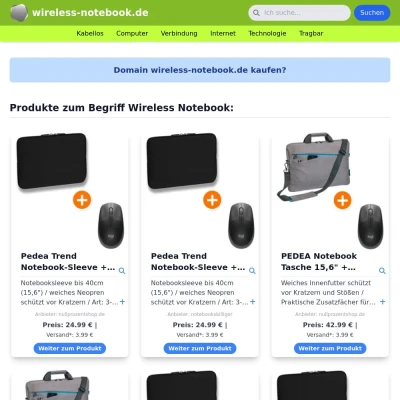 Screenshot wireless-notebook.de