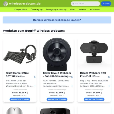 Screenshot wireless-webcam.de