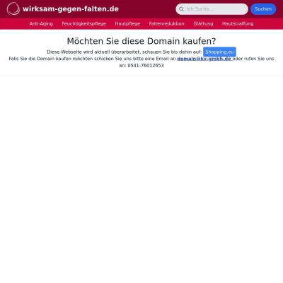 Screenshot wirksam-gegen-falten.de