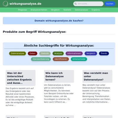 Screenshot wirkungsanalyse.de