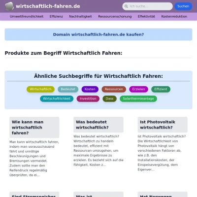 Screenshot wirtschaftlich-fahren.de