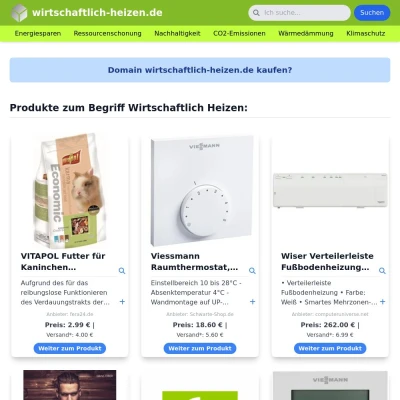 Screenshot wirtschaftlich-heizen.de