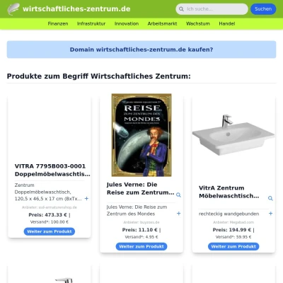 Screenshot wirtschaftliches-zentrum.de