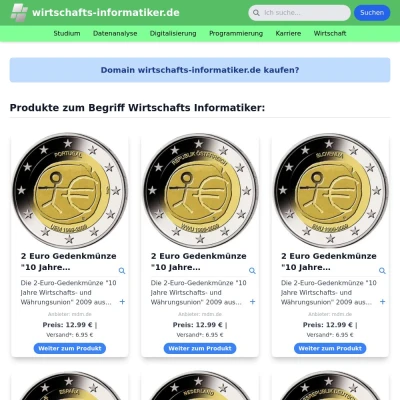 Screenshot wirtschafts-informatiker.de