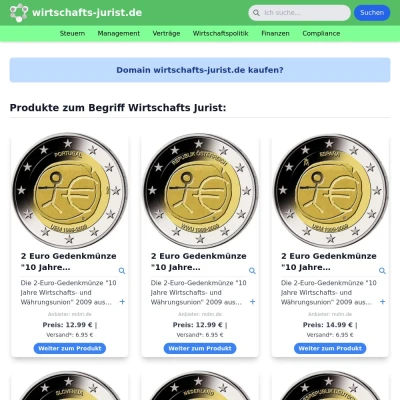 Screenshot wirtschafts-jurist.de