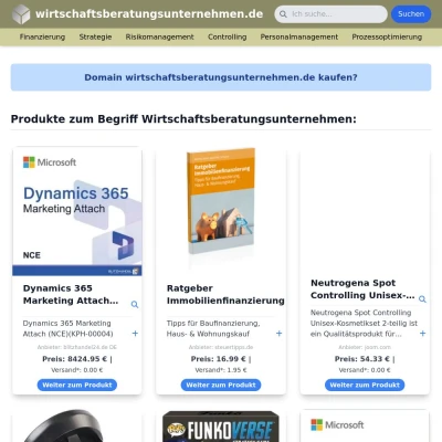 Screenshot wirtschaftsberatungsunternehmen.de