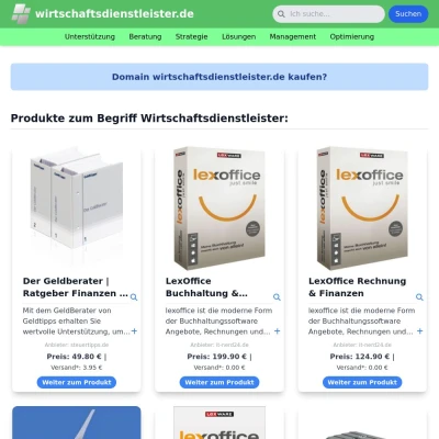 Screenshot wirtschaftsdienstleister.de