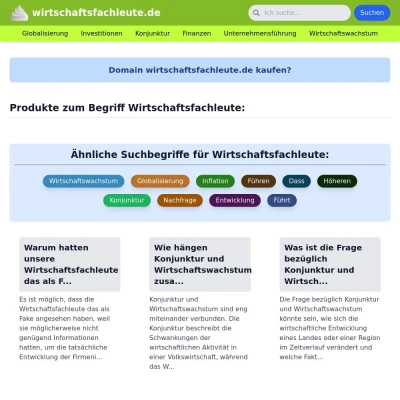 Screenshot wirtschaftsfachleute.de