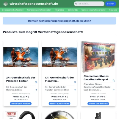 Screenshot wirtschaftsgenossenschaft.de