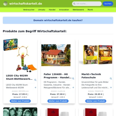 Screenshot wirtschaftskartell.de