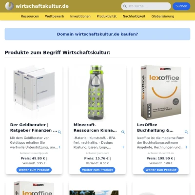 Screenshot wirtschaftskultur.de