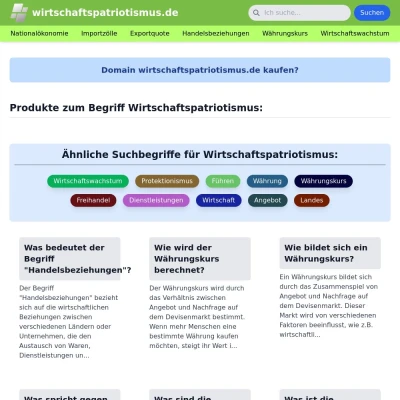 Screenshot wirtschaftspatriotismus.de