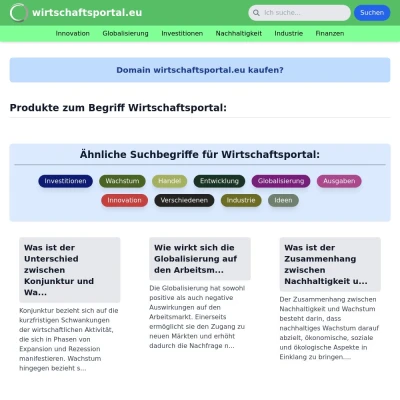 Screenshot wirtschaftsportal.eu