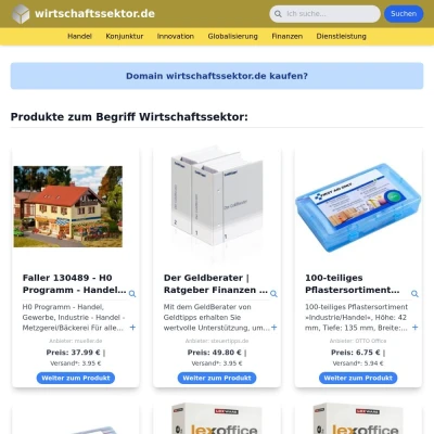 Screenshot wirtschaftssektor.de