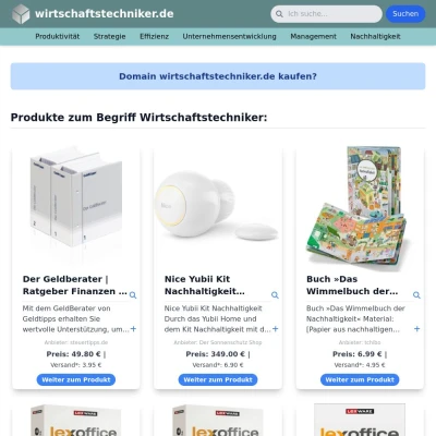 Screenshot wirtschaftstechniker.de