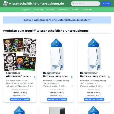 Screenshot wissenschaftliche-untersuchung.de