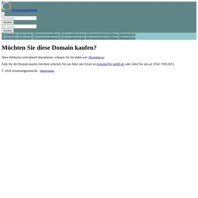 Screenshot wissensingenieur.de