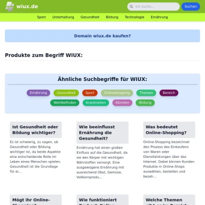 Screenshot wiux.de