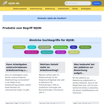 Screenshot wjob.de